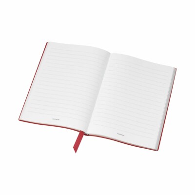 Carnet #146 Montblanc Fine Stationery, Red, avec lignes