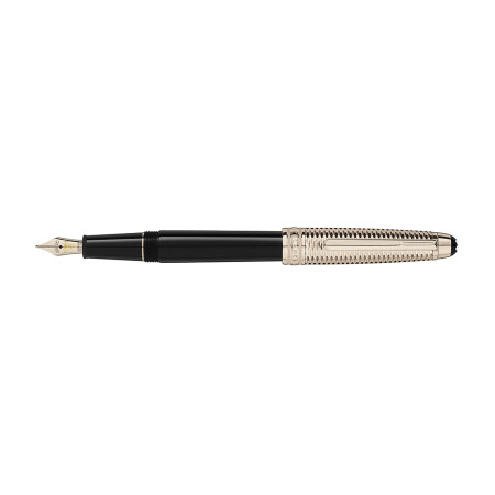 Stylo plume Montblanc Meisterstück Doué Geometry Classique doré or signature