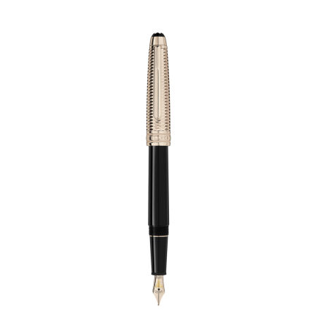 Stylo plume Montblanc Meisterstück Doué Geometry Classique doré or signature