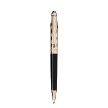 Stylo bille Montblanc Meisterstück Doué Geometry Classique doré or signature