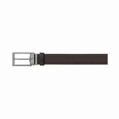 Montblanc black/brown reversible business belt