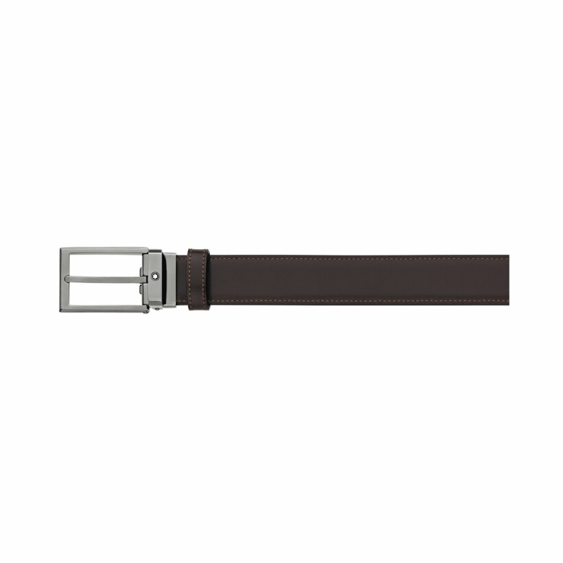Montblanc black/brown reversible business belt