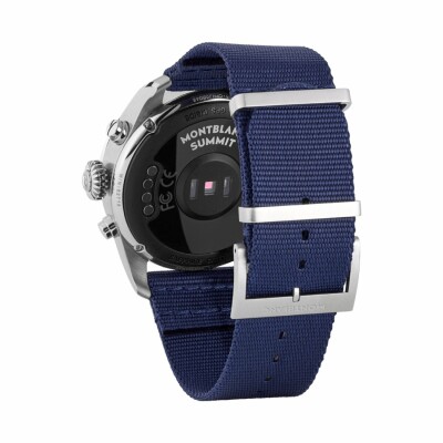 Smartwatch Montblanc Summit 2 acier inoxydable et nylon