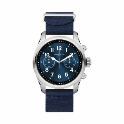 Smartwatch Montblanc Summit 2 acier inoxydable et nylon