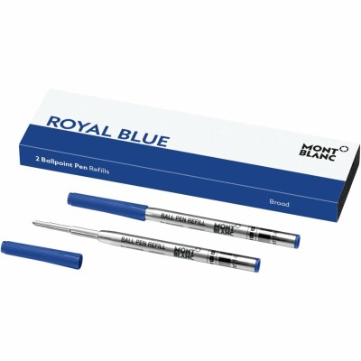 Montblanc (B) Royal Blue 2 refills for pen