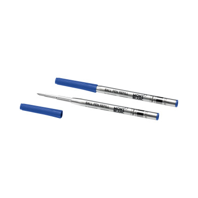 2 recharges Montblanc pour stylo bille (F), Royal Blue