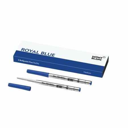 2 recharges pour stylo bille Montblanc (M), Royal Blue