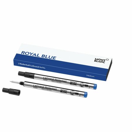 2 recharges pour rollerball Montblanc LeGrand (M), Royal Blue