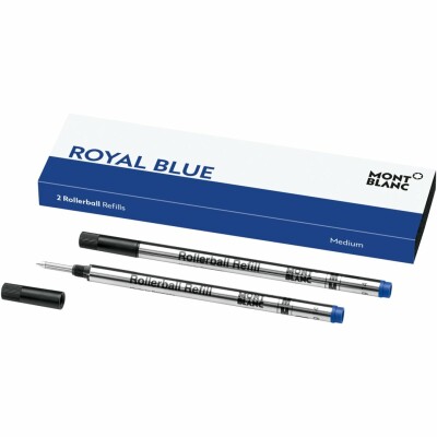 Montblanc (M) Royal Blue 2 refills for rollerball