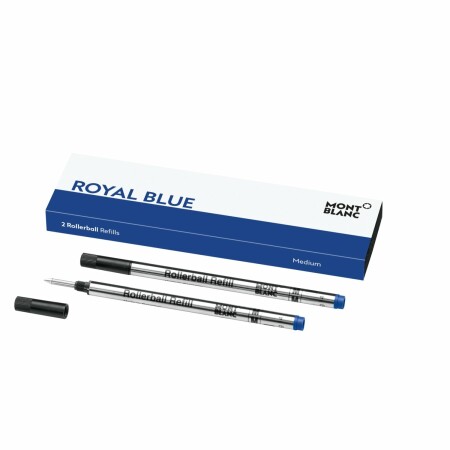 2 recharges pour rollerball Montblanc (M), Royal Blue