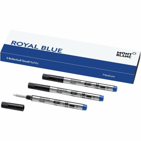 3 recharges pour rollerball Montblanc petit modèle (M), Royal Blue