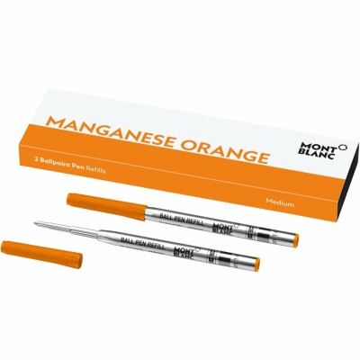 Montblanc (M) Manganese Orange 2 refills for pen