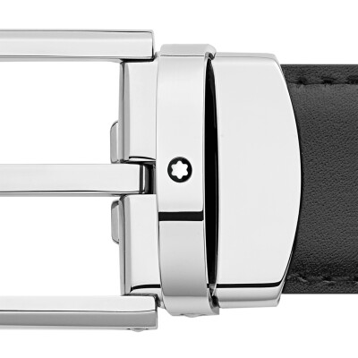 Montblanc reversible belt in brown/black leather, 30mm