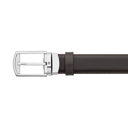 Ceinture réversible Montblanc de 30 mm en cuir noir/marron