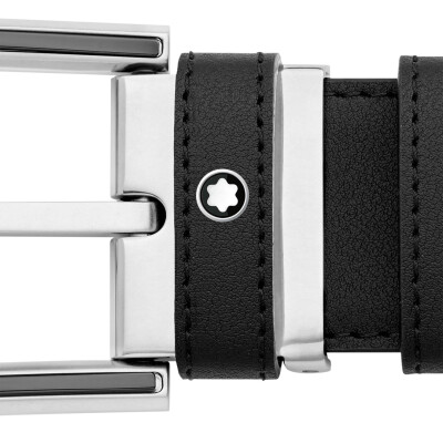 Montblanc with horseshoe buckle 35mm belt in leather