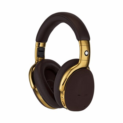 Montblanc MB 01 wireless over-ear brown headphones