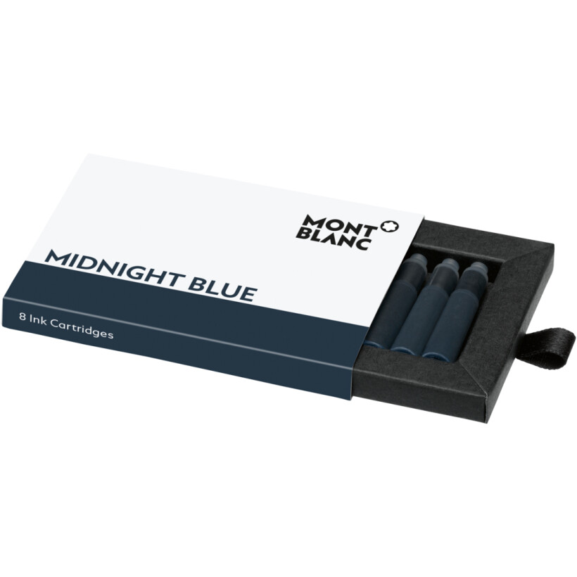Montblanc, midnight blue ink cartridges