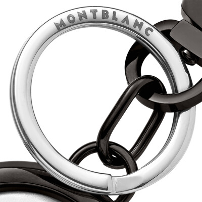 Porte-clés Montblanc Meisterstück Spinning Emblem Argenté/Noir