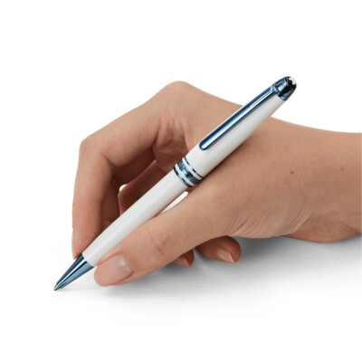 Stylo bille Montblanc Meisterstück Glacier Classique blanc