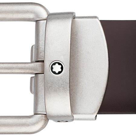 Ceinture Montblanc de 30 mm en cuir marron brossé