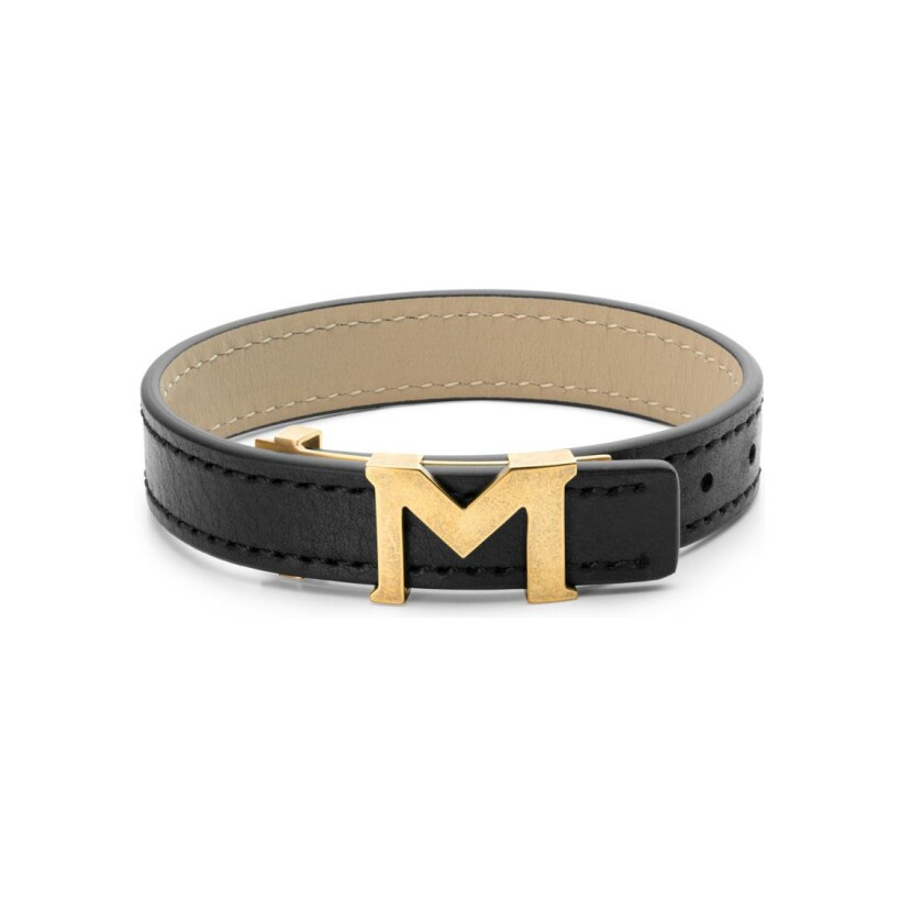Bracelets Montblanc  M avec logo en métal doré