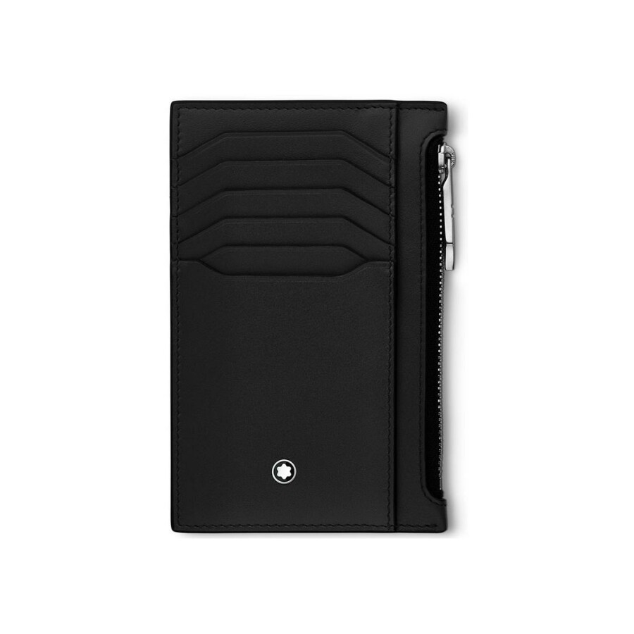 Porte-cartes Montblanc Meisterstück 8cc avec poche zippée en cuir