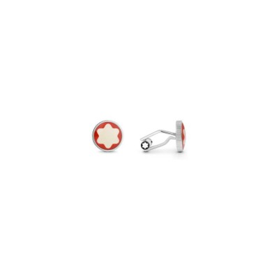 Boutons de manchette Montblanc Heritage Rouge et Noir