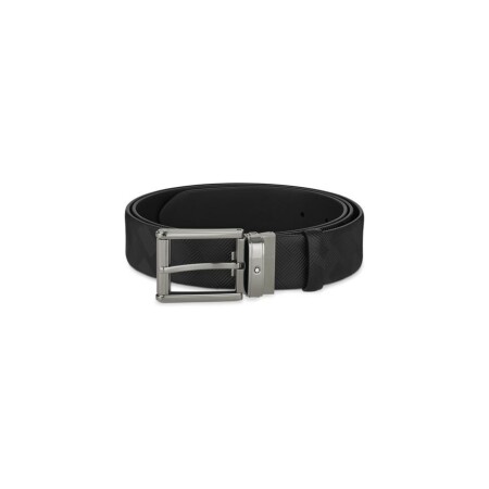 Ceinture Montblanc de 35 mm en cuir noir  en cuir