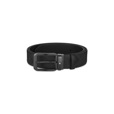 Ceinture Montblanc réversible de 35 mm en cuir noir  en cuir