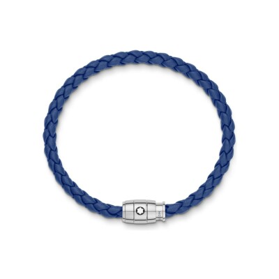 Bracelet Montblanc avec fermeture à 3 anneaux en cuir