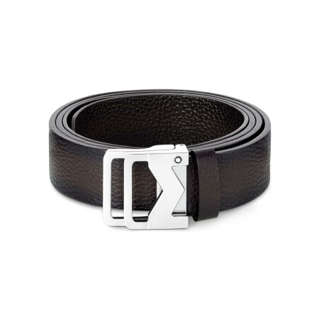 Montblanc M buckle sfumato brown 35 mm leather belt