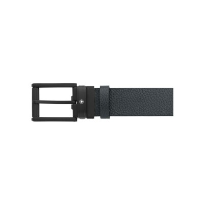 Montblanc Blue/black 35mm reversible leather belt