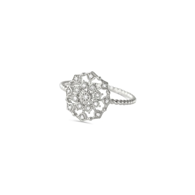 Maria Battaglia Terra Muredda ring, white gold and diamonds