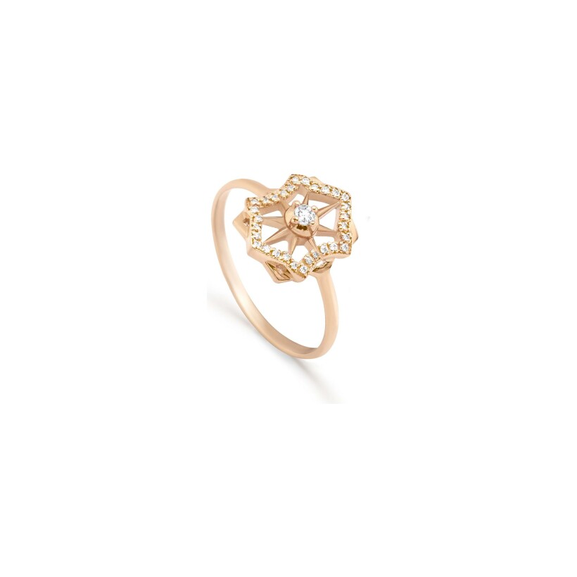 Maria Battaglia Terra Rosula ring, rose gold and diamonds