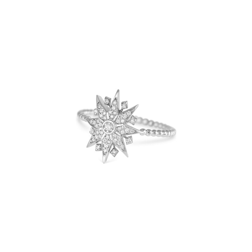 Maria Battaglia Universu Diana ring, white gold and diamonds