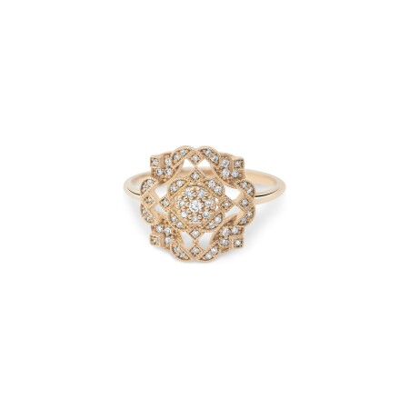 Bague Maria Battaglia Fiama Tallia en or rose et diamants