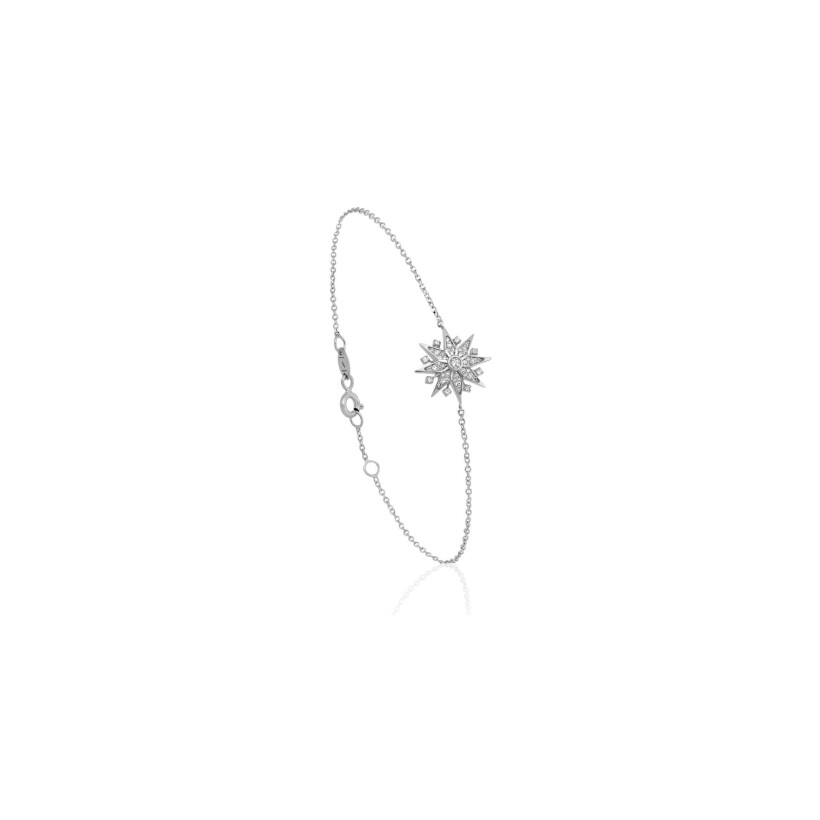 Maria Battaglia Universu Diana bracelet, white gold and diamonds