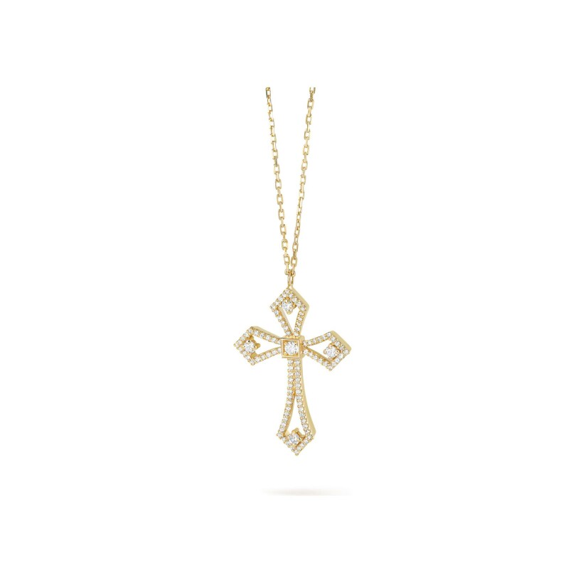 Maria Battaglia Universu Carla-Maria necklace, yellow gold and diamonds