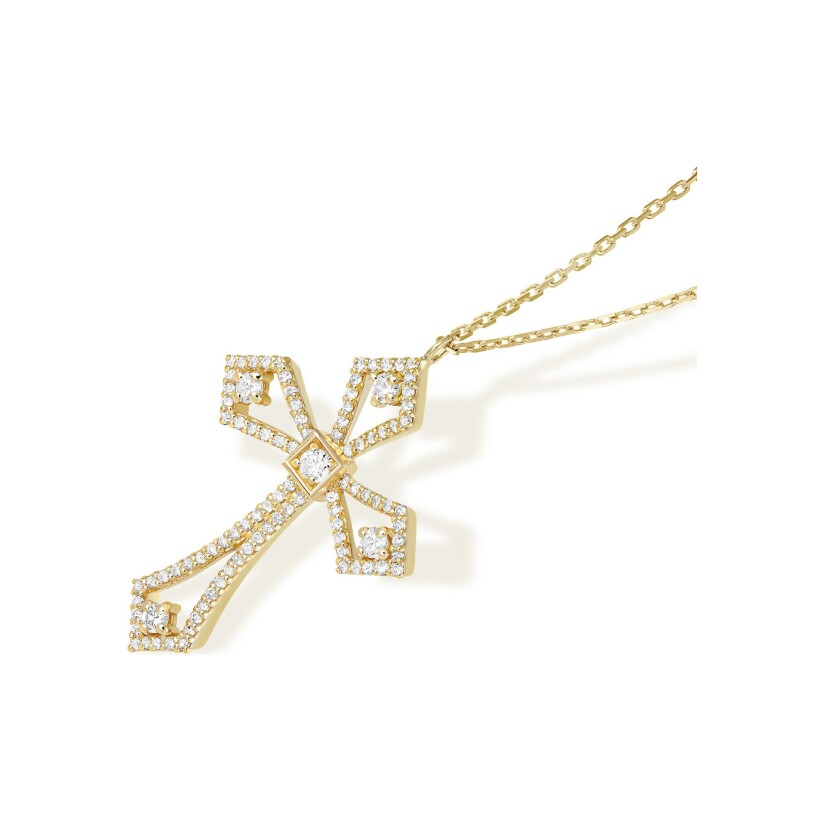 Collier Maria Battaglia Universu Carla-Maria en or jaune et diamants