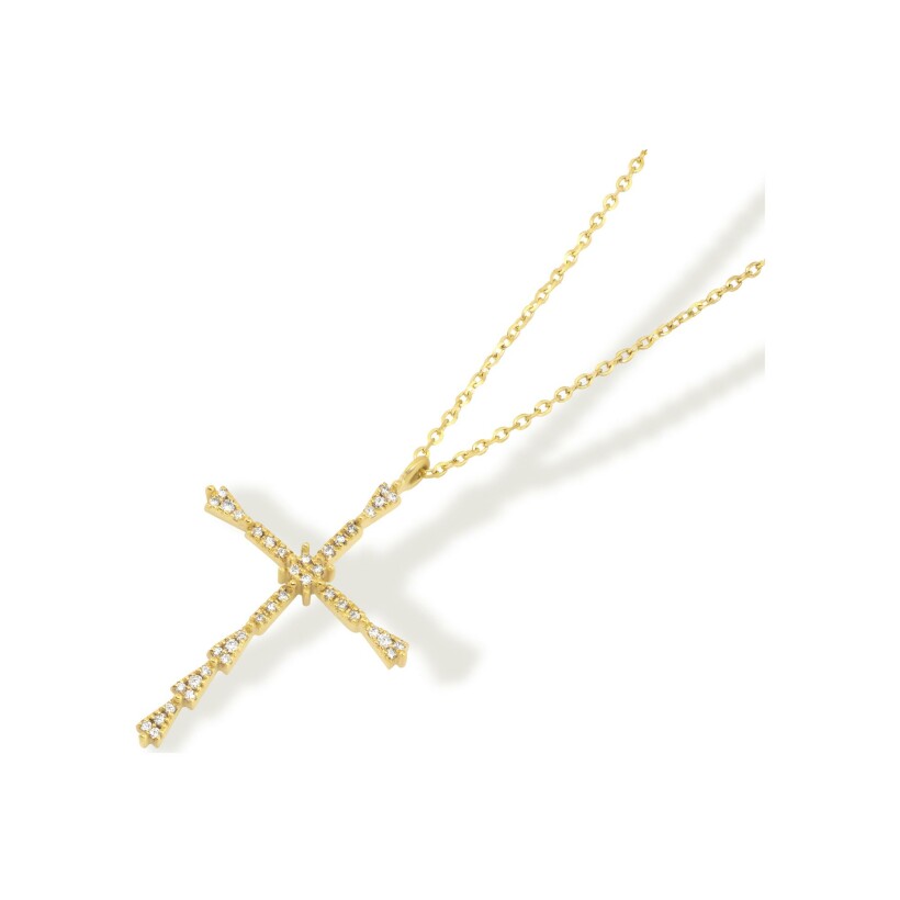 Maria Battaglia Universu Niculina necklace, yellow gold and diamonds