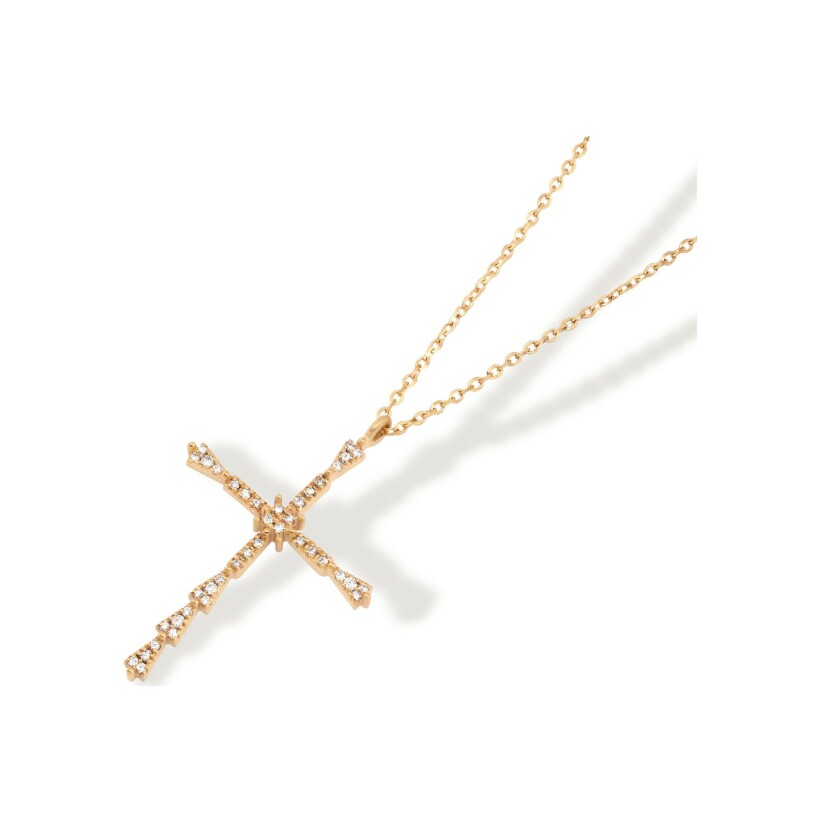 Maria Battaglia Universu Niculina necklace, rose gold and diamonds