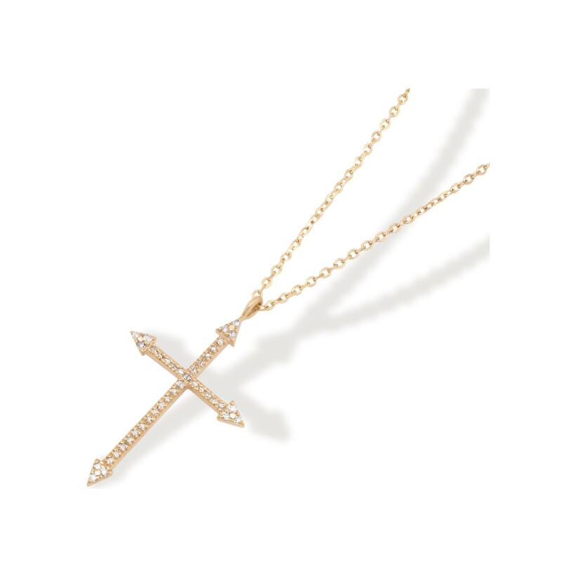 Maria Battaglia Universu Battista necklace, rose gold and diamonds