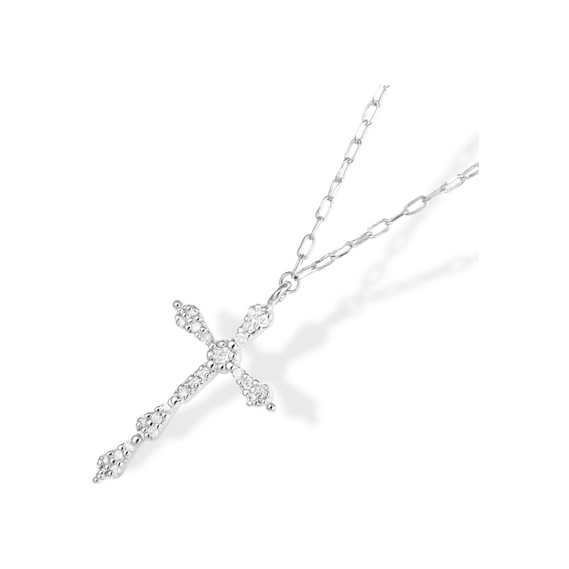 Collier Maria Battaglia Universu Niculinuccia en or blanc et diamants