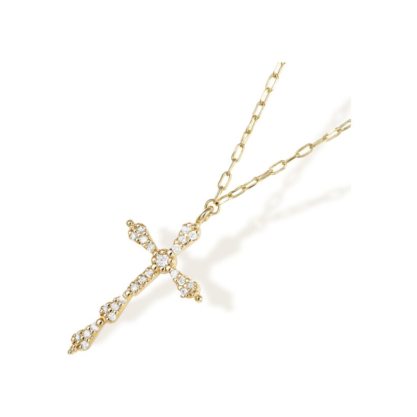 Maria Battaglia Universu Niculinuccia necklace, yellow gold and diamonds