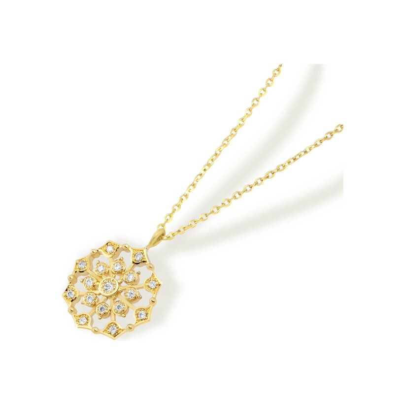 Collier Maria Battaglia Terra Muredda en or jaune et diamants