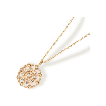 Collier Maria Battaglia Terra Muredda en or rose et diamants