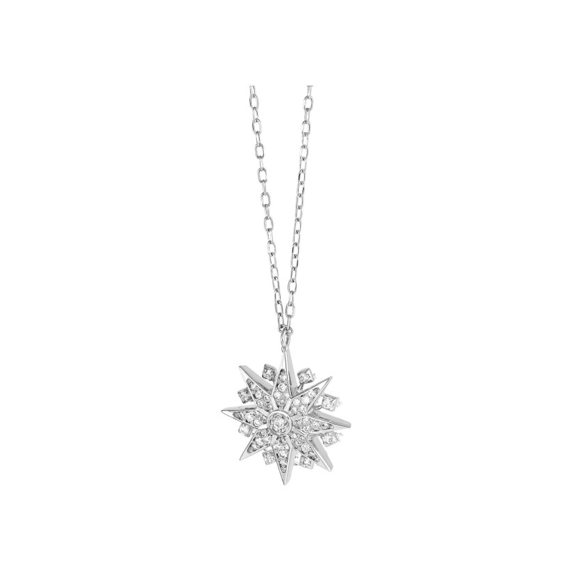 Collier Maria Battaglia Universu Diana en or blanc et diamants