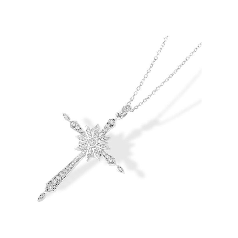 Maria Battaglia Universu Mariuccia necklace, white gold and diamonds