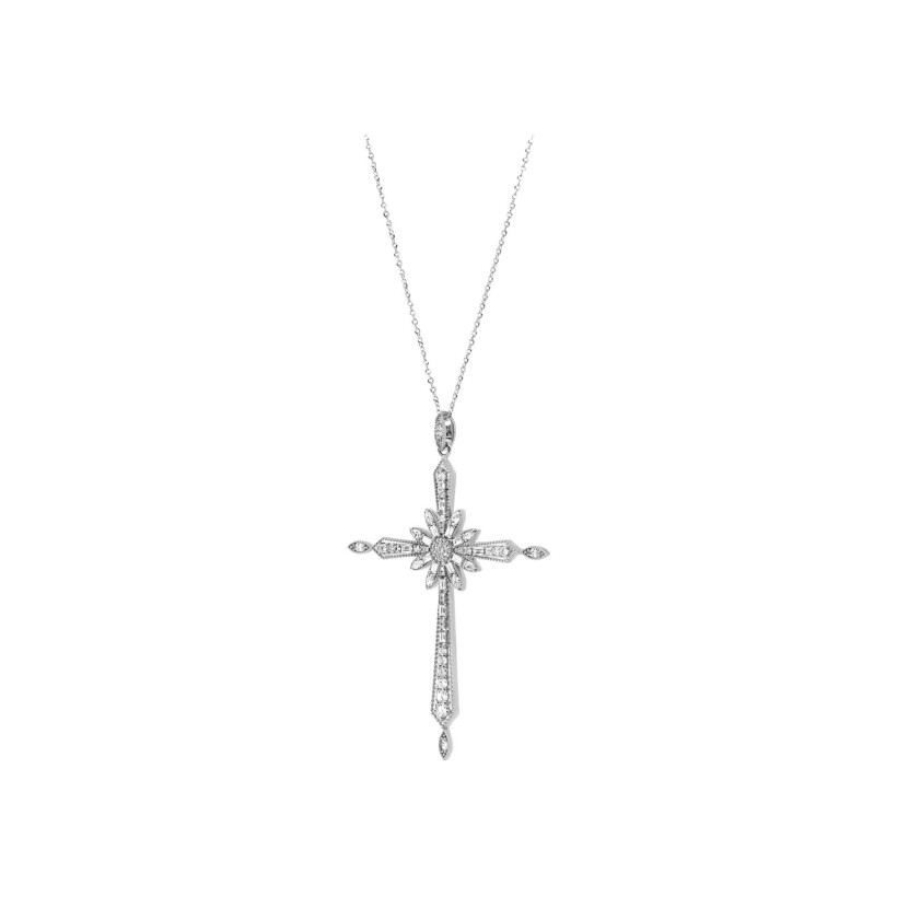 Collier Maria Battaglia Universu Maria en or blanc et diamants