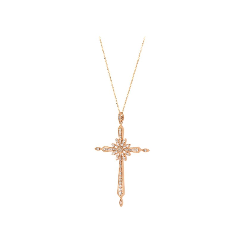 Maria Battaglia Universu Maria necklace, rose gold and diamonds